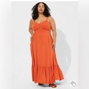 Torrid Maxi Super Soft Tiered Dress- Plus size 2